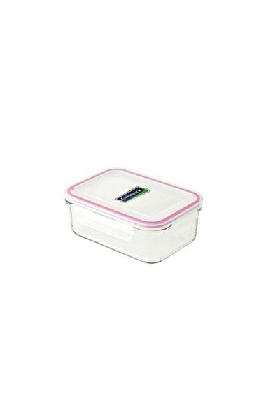 Ansan Glasslock Conical Rectangular Glass Storage Container 980ml