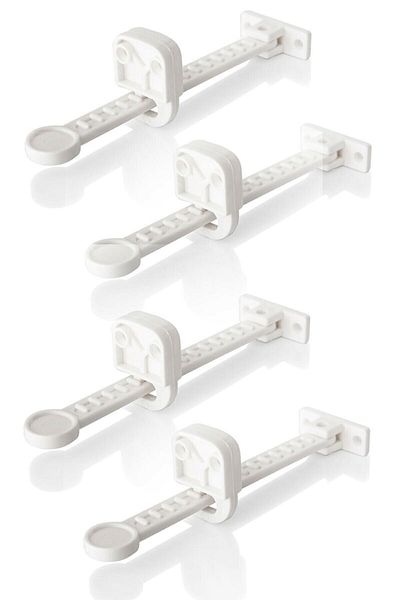 Baby Lock 4 Pieces Window Lock - Adjustable Child Baby Safety Window Lock