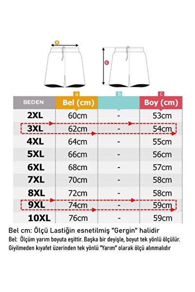 DEKONS Чоловічі морські шорти плюс розмір Battal Boy - Marathon