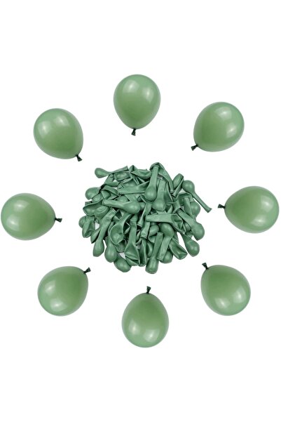 Parti dolabı 10 Mold Green Pastel Balloons