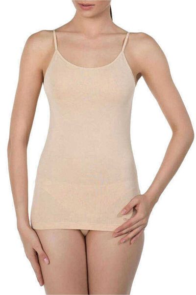 Kom Women's Black Basic Top Cotton Undershirt New Season