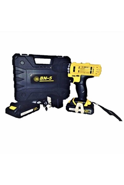 BN5 Banco Bn-5 24 V 5 Ah (darbeli)hd Li-on Lityum Çift Akülü Şarjlı Matkap(26 Parça Setli)