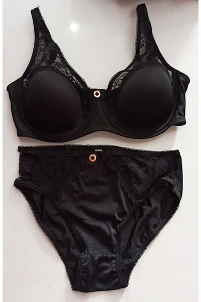Le Jardin - Christine, Soft Cup, Unfilled, Underwire, Lace Detailed, Gathering Σετ εσώρουχα σουτιέν