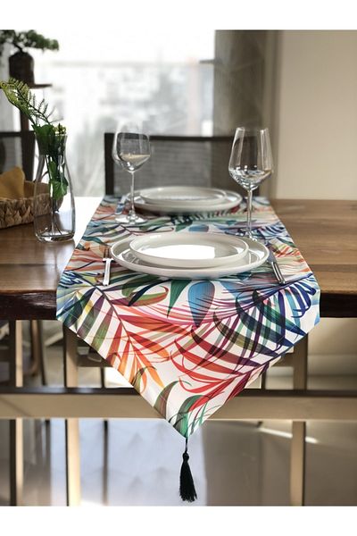 desen izmir Placemat, Leaf Runner colorat