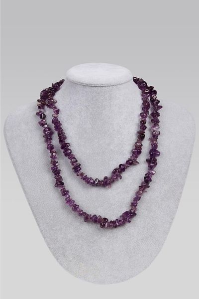 Saff Doğal Taş Amethyst Natural Stone Necklace201550