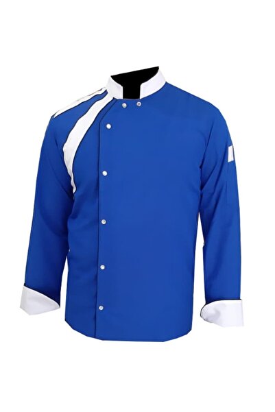 ÜNAL UNİFORMA Mavi Aşçı Ceketi