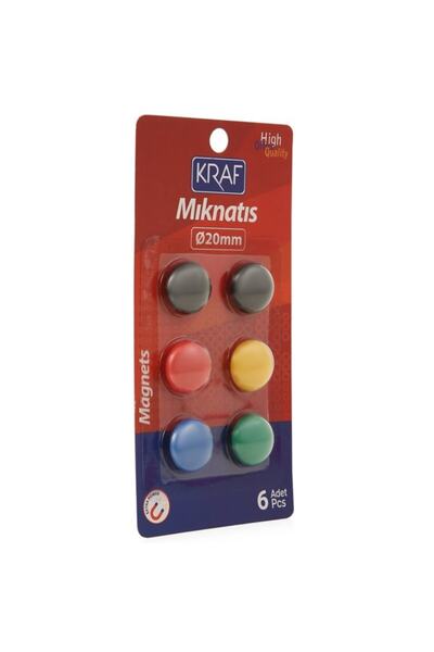 KRAF 502g Mıknatıs 2cm Blisterli 6'lı Paket