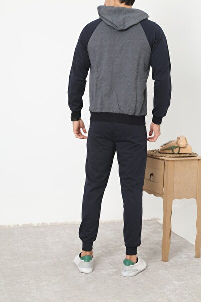 3MODA Σετ ανδρικής φόρμας Navy Blue - με φερμουάρ