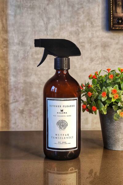 KHAKMA Sprey Amber Tombul Şişe Mutfak Temizleyici 500ml Beyaz