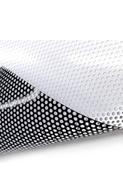 KRCDİJİTAL One Way Vision Arkası Siyah Delikli Yapışkanlı Folyo 106cm X 1mt