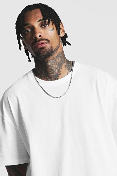 Genel Markalar Beyaz Oversize Tshirt