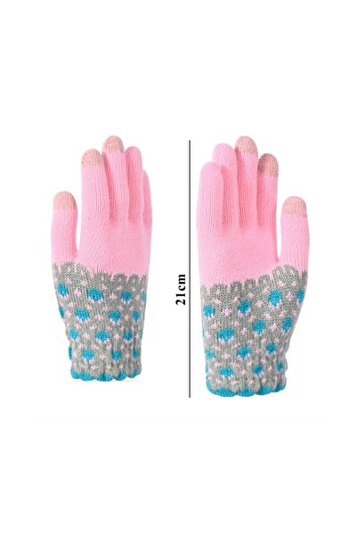 Corney Design Mabel Kadın Pembe Dokunmatik Ekran Eldiven S-m-l Beden