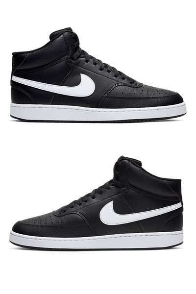 Nike Nike CD5466-001 - Pantofi de sport Court Vision Mid alb-negru