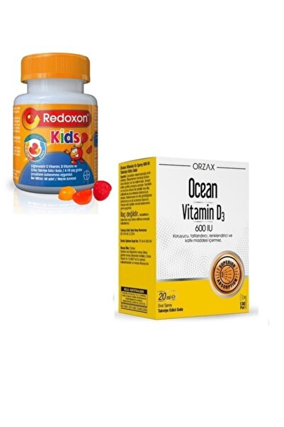 Redoxon Kids 60 Tablet (C, D, Çinko) + Vitamin D3 600 Iu 20 ml