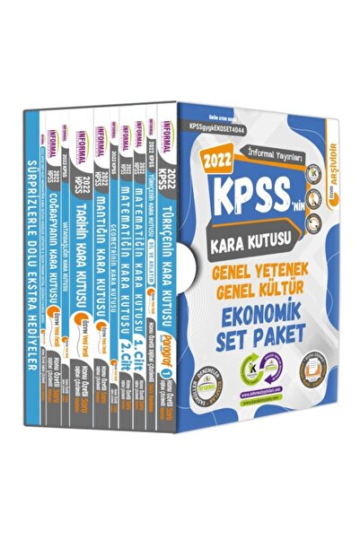 İnformal Yayınları Kpss’nin Kara Kutusu Gy-gk Ekonomik Paket Set Dijital Çözü...