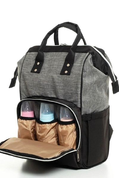 Yerli Mother-baby Care Bag Lux Black-grey