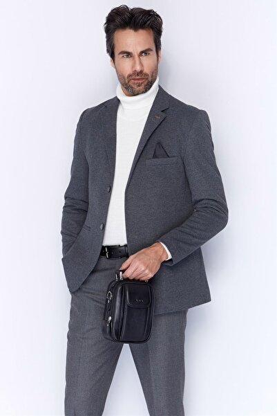 Aka Deri حقيبة رجالية 342 - 100% جلد طبيعي، أسود