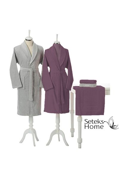 Özdilek Set Camellia Happy Family - Prune Gri