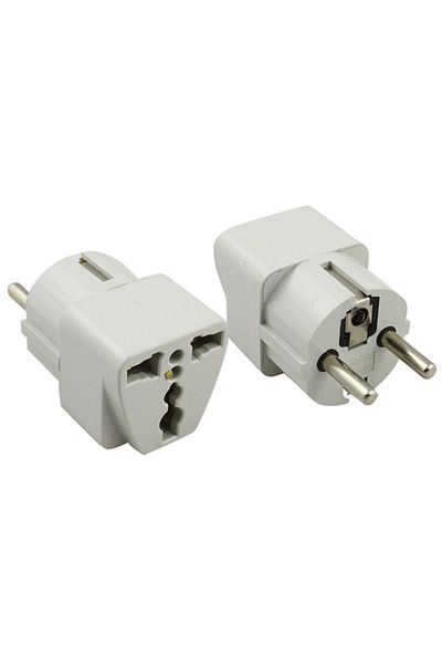Powermaster White Universal Square Type English Plug - Socket Converter, Computer Mobile Phone Compatible