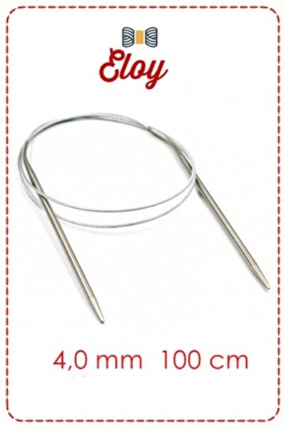 Eloy Çelik Misinalı Örgü Şişi 4,0 Mm 100 Cm