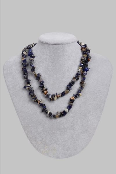 Saff Doğal Taş Certified Sodalite Natural Stone Necklace201679