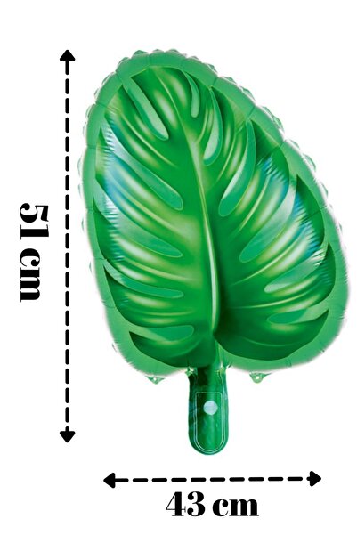 ELGALA بالون هيليوم من رقائق الفويل مع شكل أوراق استوائية شفافة