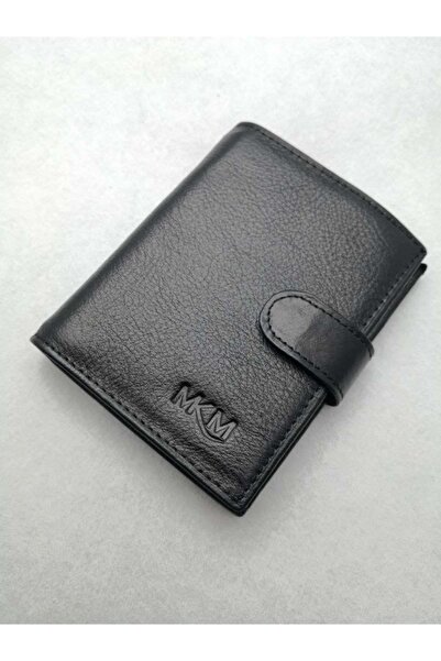 ZAYFA Чорний чоловічий шкіряний гаманець Mkm