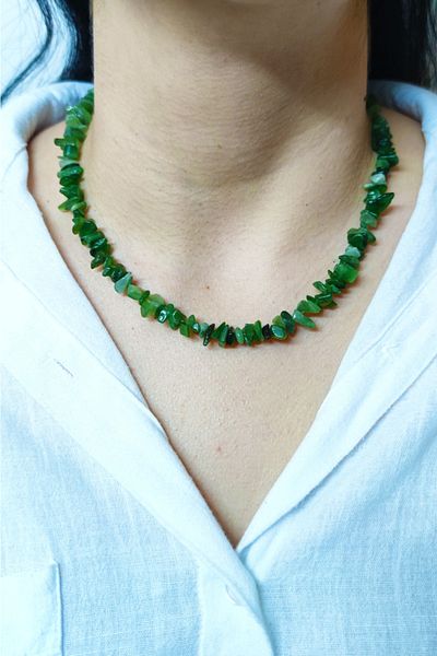 Armis Original Jade Natural Wrinkled Stone Necklace