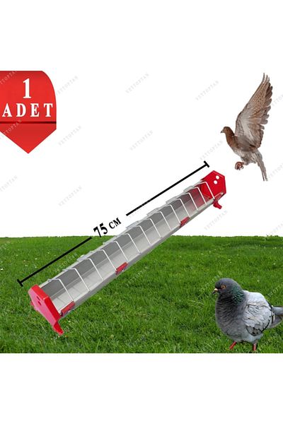 Marka Sida 75 cm Metal Pigeon Food Holder - Thyme Holder and Chicken Food Holder, 1 Piece Turkey Goose Duck Chick Yav