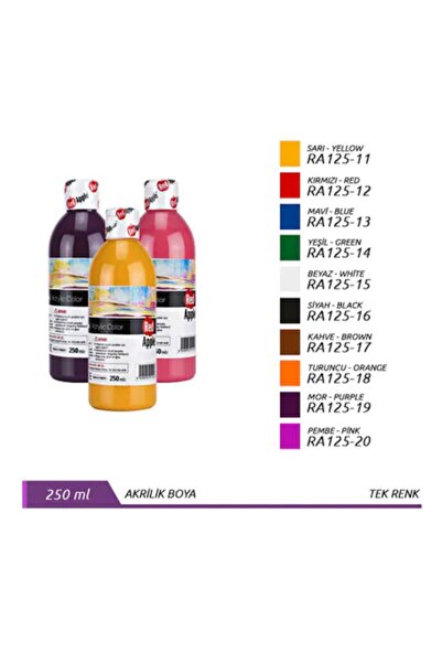Red Apple Akrilik Boya (250 Ml )- Sarı