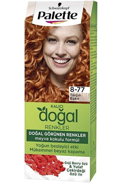Palette Marka: Kalıcı Doğal Renkler Saç Boyası 8-77 Tarçın Bakır Kategori: Sa...