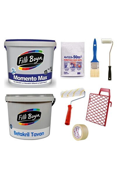 Filli Boya Momento Max Silinebilir Iç Cephe Duvar Boyası 7,5 Lt+tavan Boyası ...