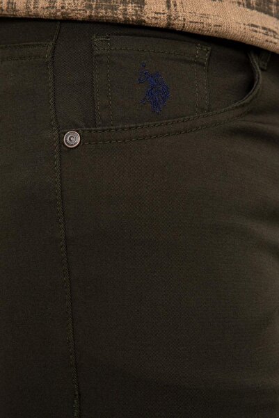 U.S. Polo Assn. U.s. Polo Erkek Slim Fit Chinos Pantolon 1265957 Carlos 111 Koyuhaki