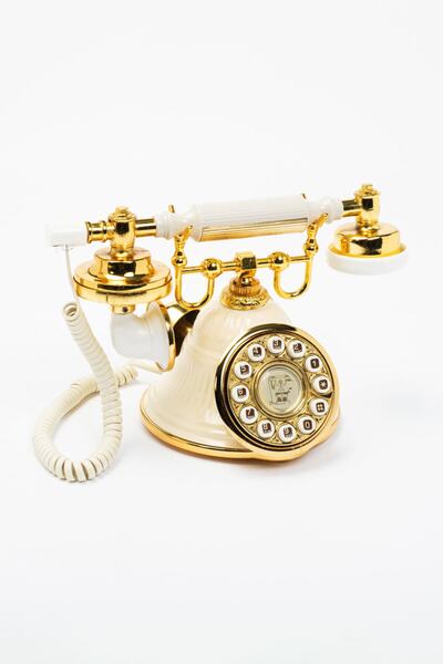 Anna Bell Klasik Krem Çan Telefon