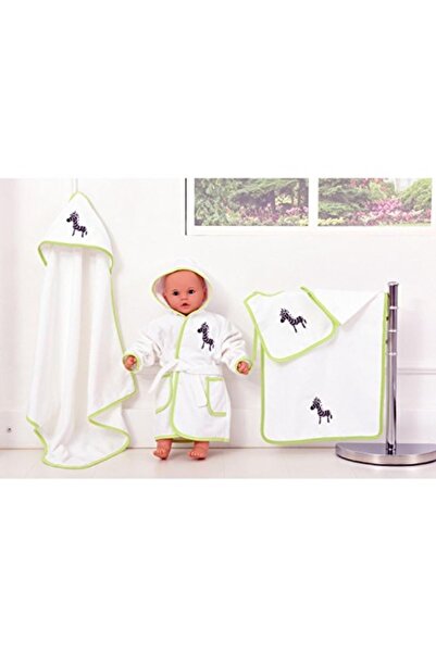 AİRYCOT 5 Piece Baby Bathrobe Set Zebra