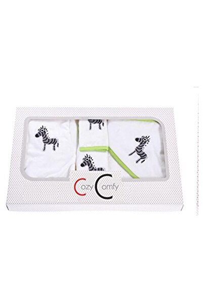 AİRYCOT 5 Piece Baby Bathrobe Set Zebra