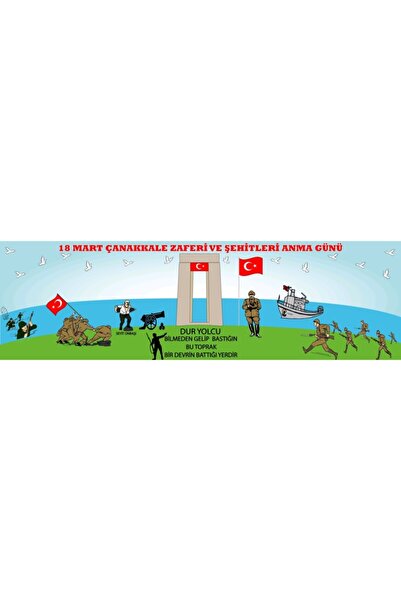 OKULUMUZ ŞENLENSİN 18 Mart Çanakkale Zaferi Tam Boyalı Pano Çalışması