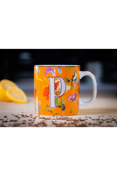 The Mia Letter P Floragram Mug