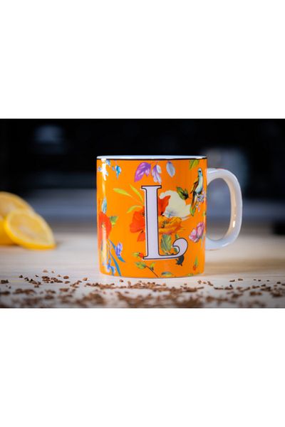 The Mia Floragram Cup Letter L