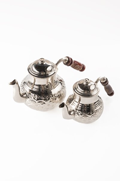 DMT COPPER HOME Dmt Gaziantep Bakır Çaydanlık Takımı El Çiçek Işleme Battal B...