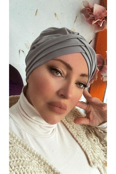 Nilbutik Cross Three Strip Ready Turban Bonnet