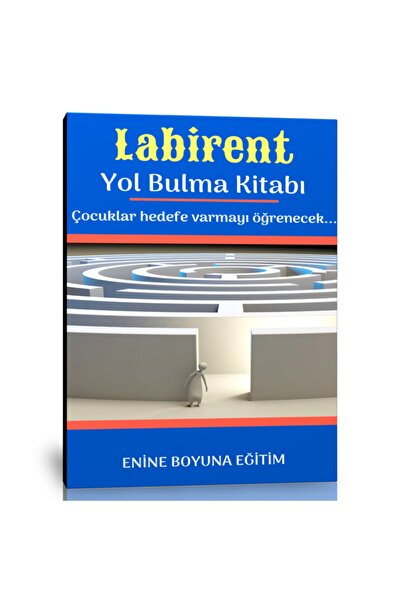 Enine Boyuna Eğitim Maze Puzzle Book