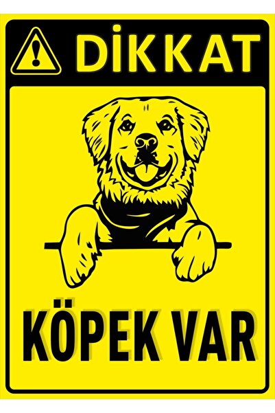 1'OKAY design -dikkat Köpek Var 25x35 Cm Dekota Levha
