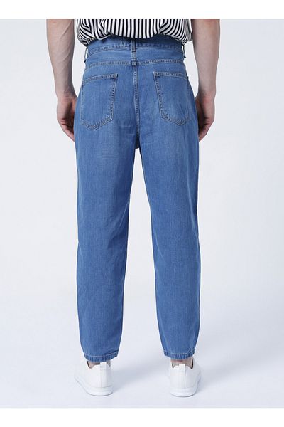 Fabrika Low Waist Basic Indigo Men's Denim Trousers - Tunıma