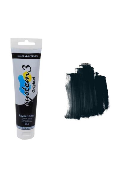 Daler Rowney System 3 Akrilik Boya 150ml 065 Paynes Grey