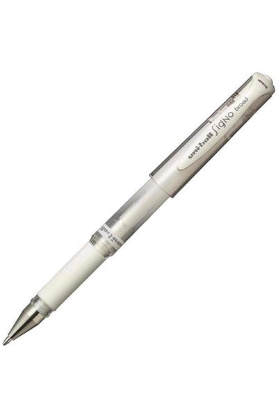 Unibal Brand: Um-153 White Broad Gel Pen Category: Pencils
