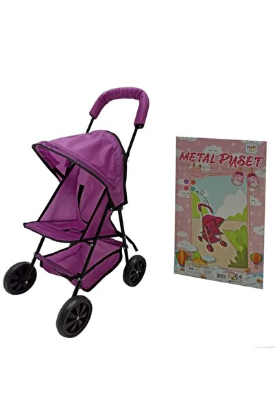 Genel Markalar Pembe Oyuncak Puset Metal Bebek Arabası