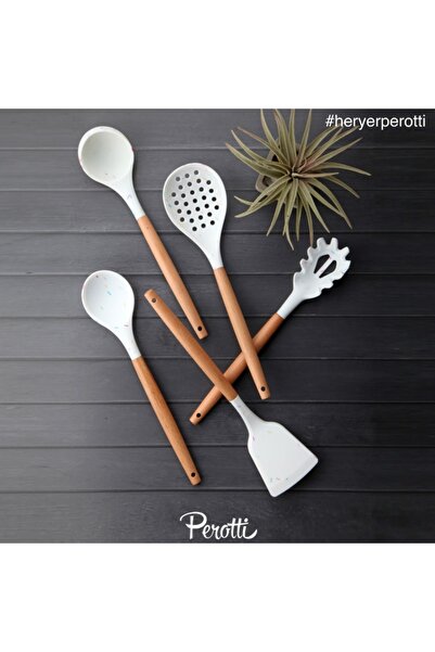 Perotti Silikon Bambu Saplı Kepçe Seti 5 Li