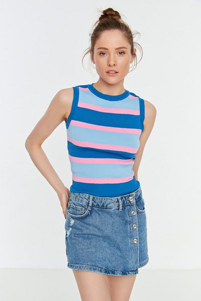 Trendyol Collection Marineblaue Strickbluse – TWOSS22BZ1170