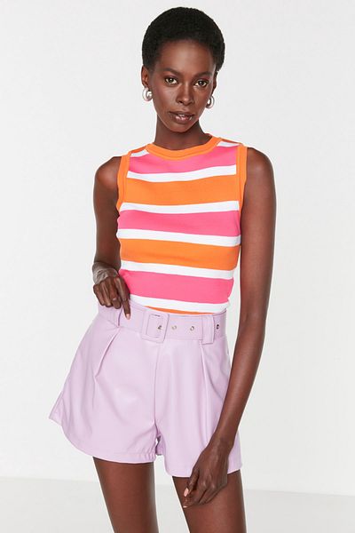 Trendyol Collection Fuchsia-Strickbluse – TWOSS22BZ1170